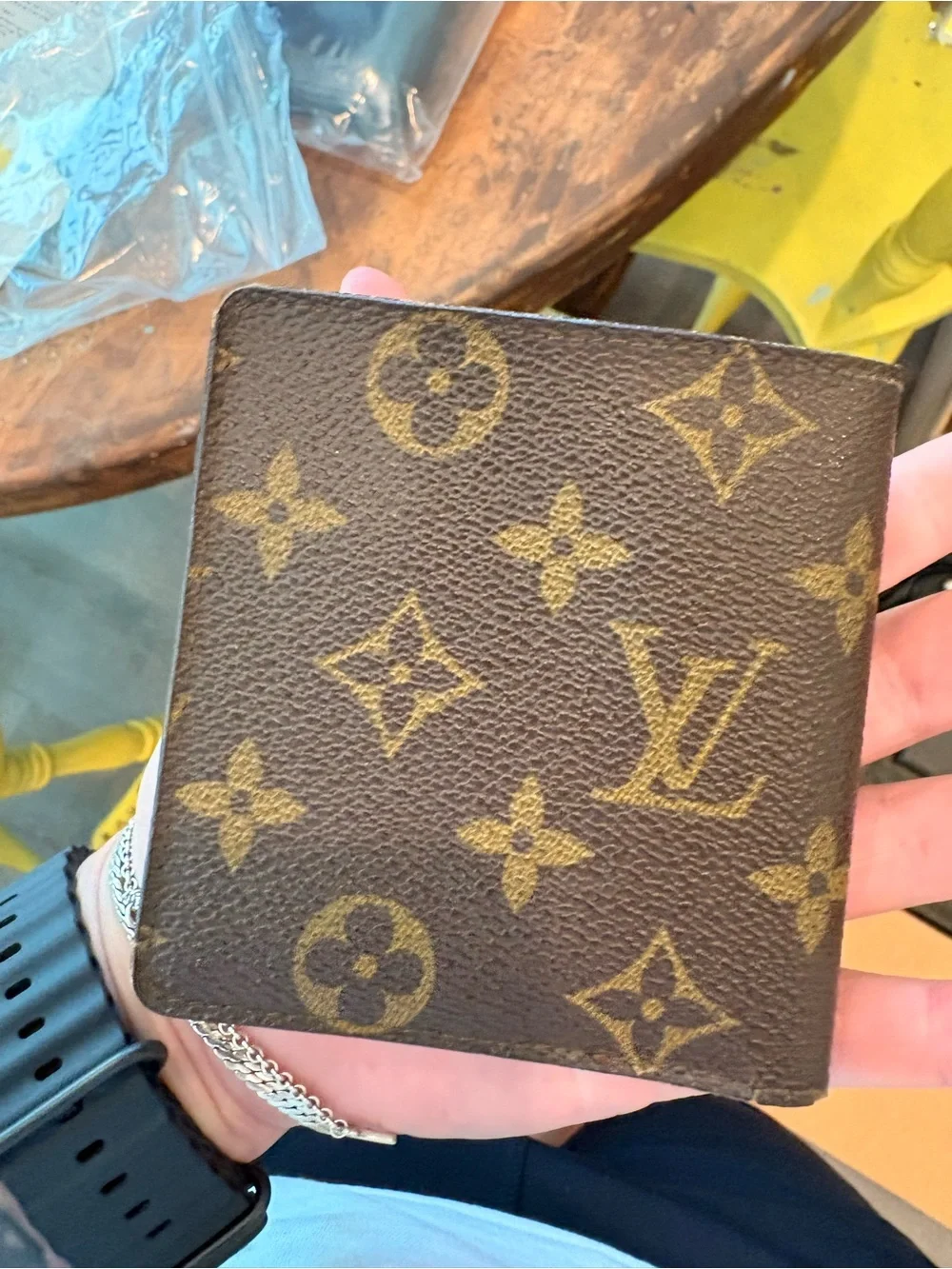 Louis Vuitton Monogram Canvas Cardholder in Brown and Gold with COA